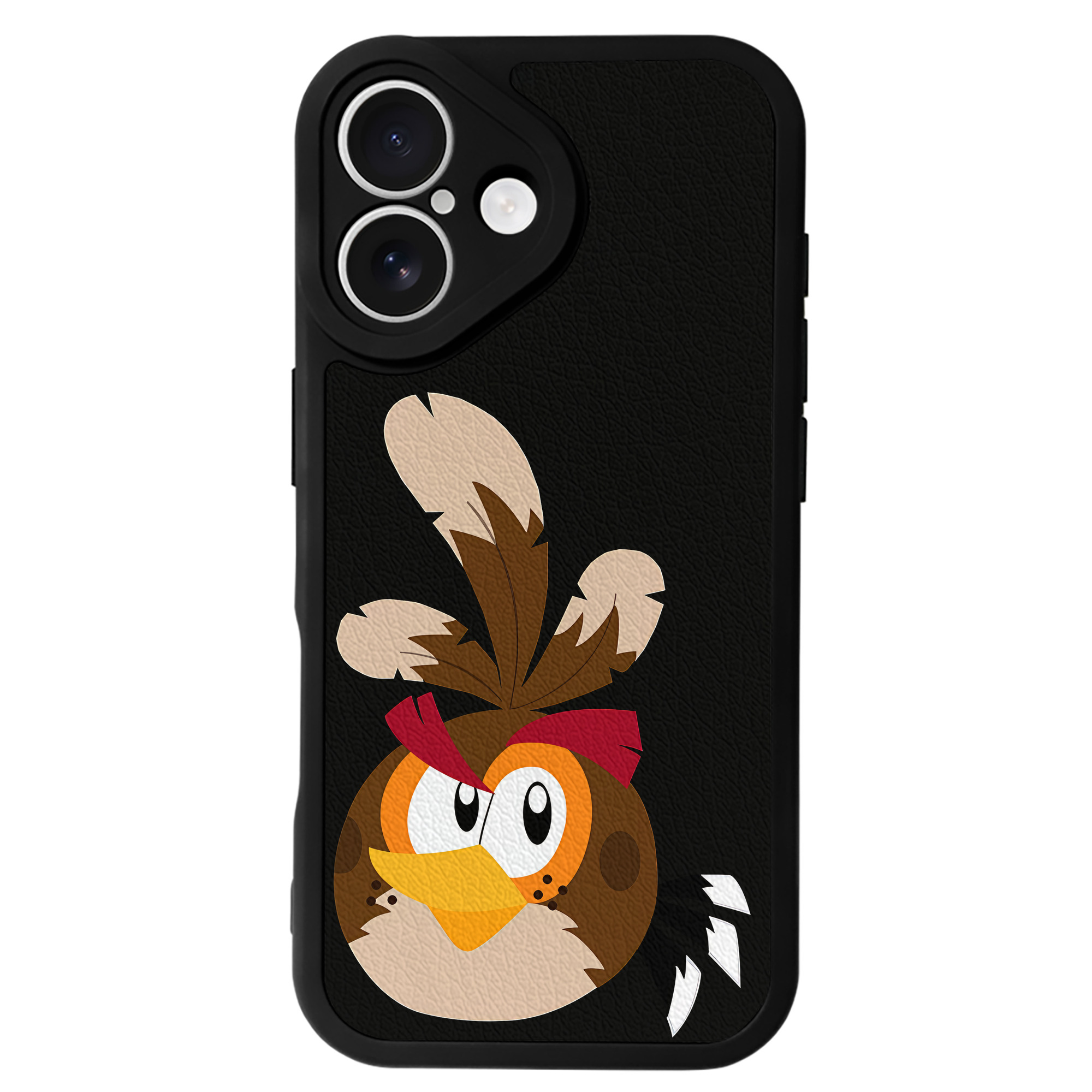 （画像用） Angry Birds アングリーバード 【iPhone 16シリーズ対応】シリコンスマホケース（レザー調） 材質：シリコン